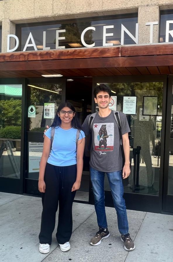 With my student Ridhi Danduprolu